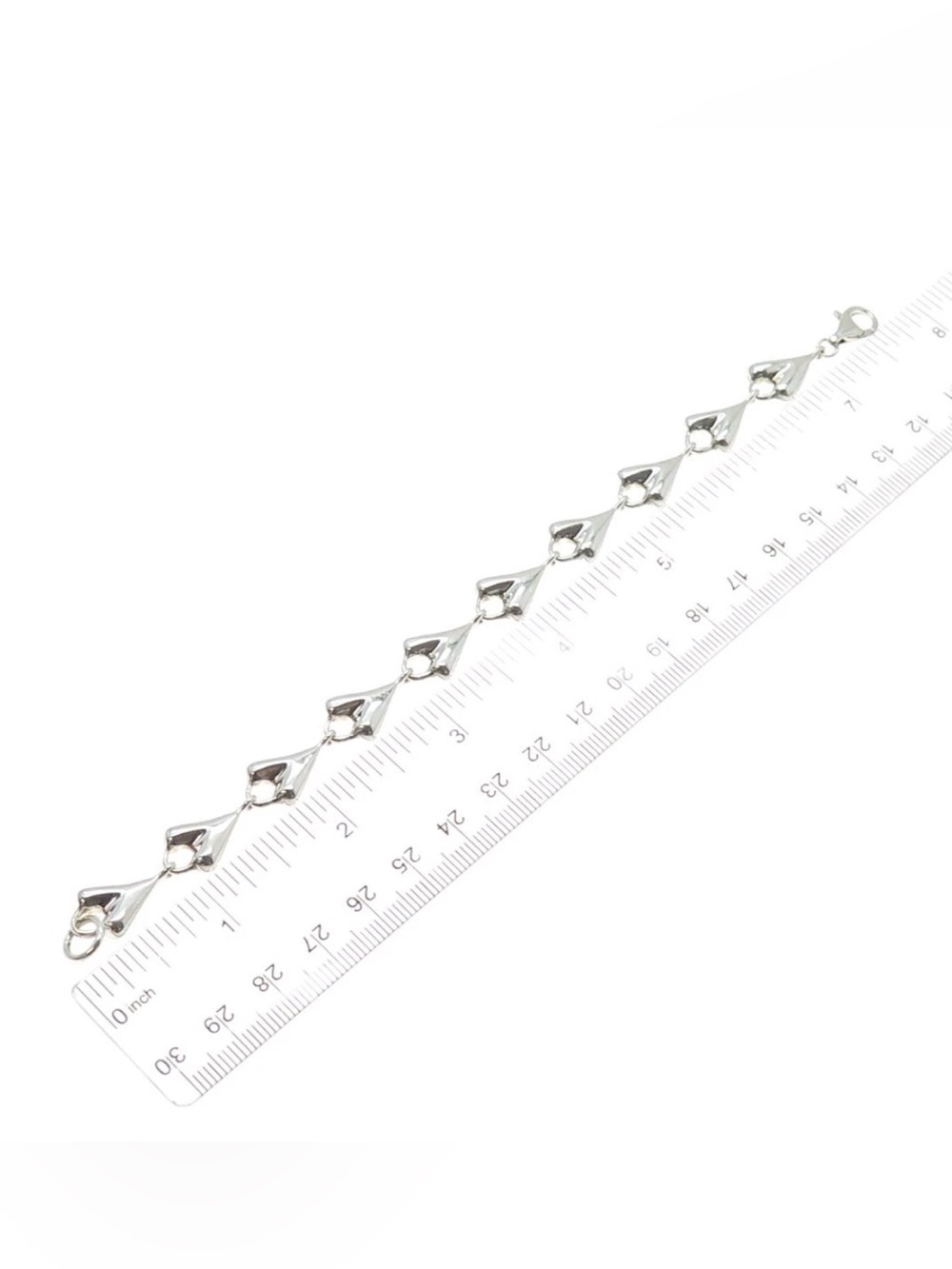 Designer! RLM Designer Silver Heart Charm Link Bracelet - Women Jewelry! - Picture 7 of 11